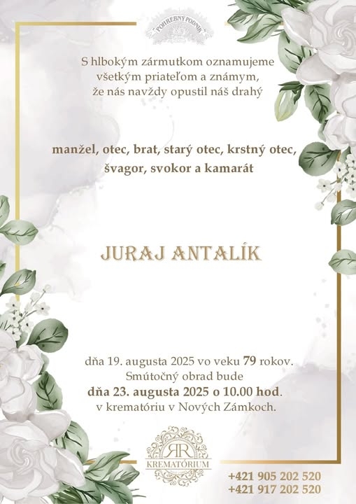 Parte pre Antalík Juraj