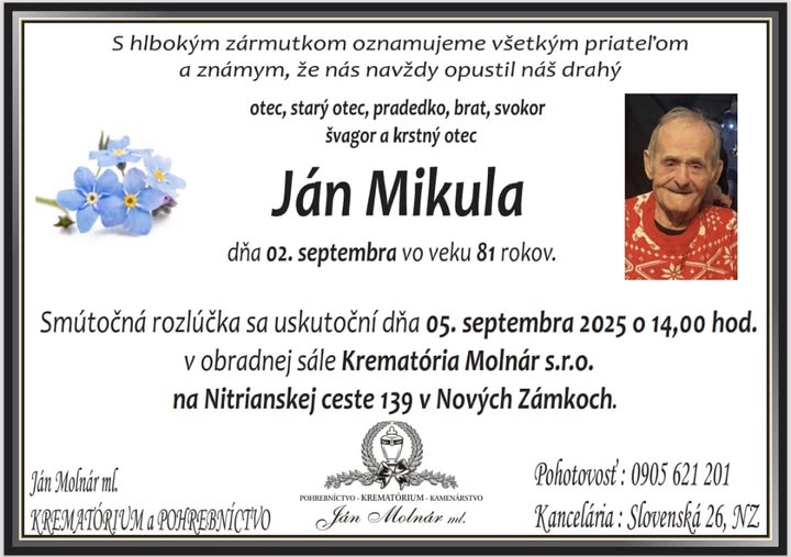 Parte pre Mikula Ján