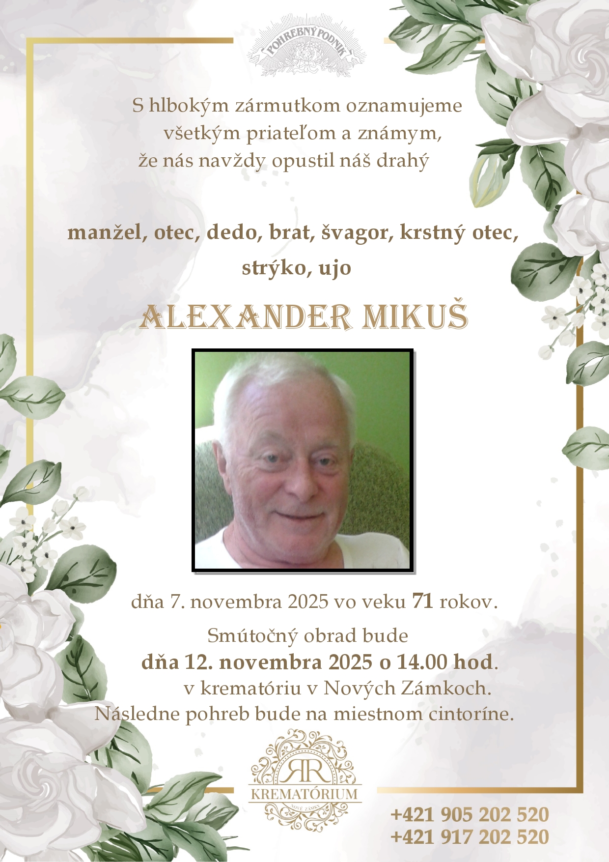 Parte pre Mikuš Alexander