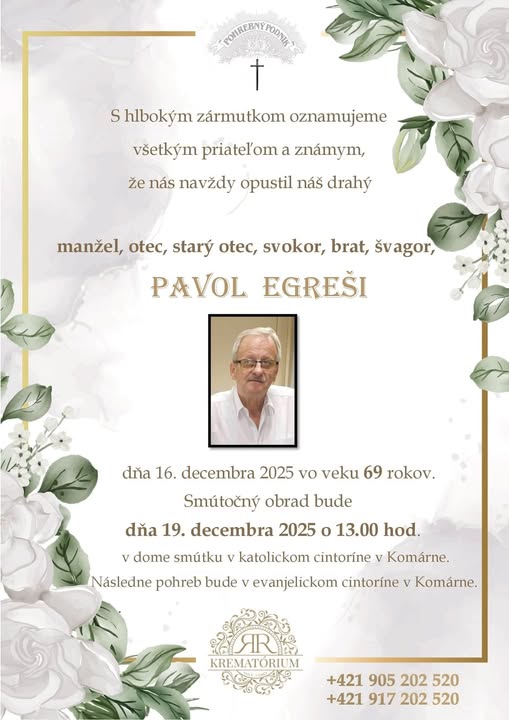 Parte pre Egreši Pavol